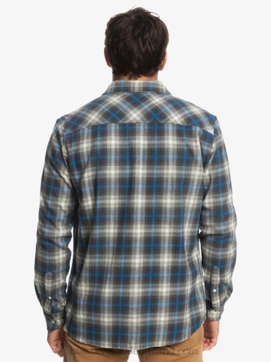 Men Quiksilver Cramond Stretch Long Sleeve Shirt N02TD1048 grape leaf cramond