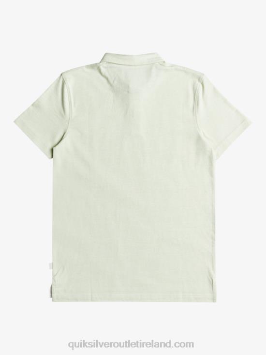 Men Quiksilver Everyday Sun Cruise Short Sleeve Polo Shirt N02TD1554 celendine
