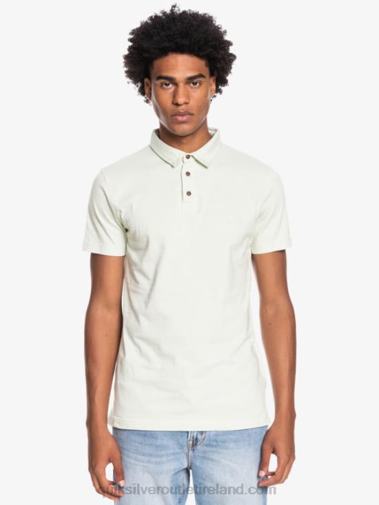 Men Quiksilver Everyday Sun Cruise Short Sleeve Polo Shirt N02TD1554 celendine