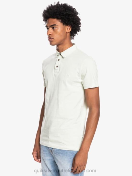 Men Quiksilver Everyday Sun Cruise Short Sleeve Polo Shirt N02TD1554 celendine