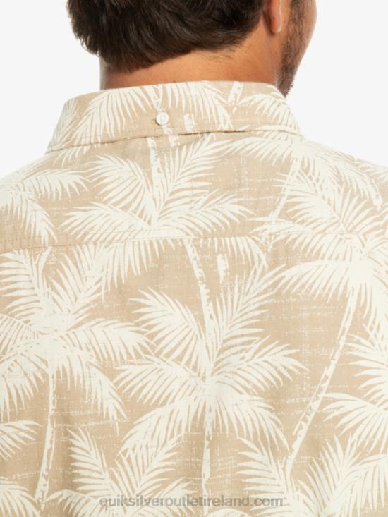 Men Quiksilver Fleeting Moment Short Sleeve Shirt N02TD994 plage fleeting moment