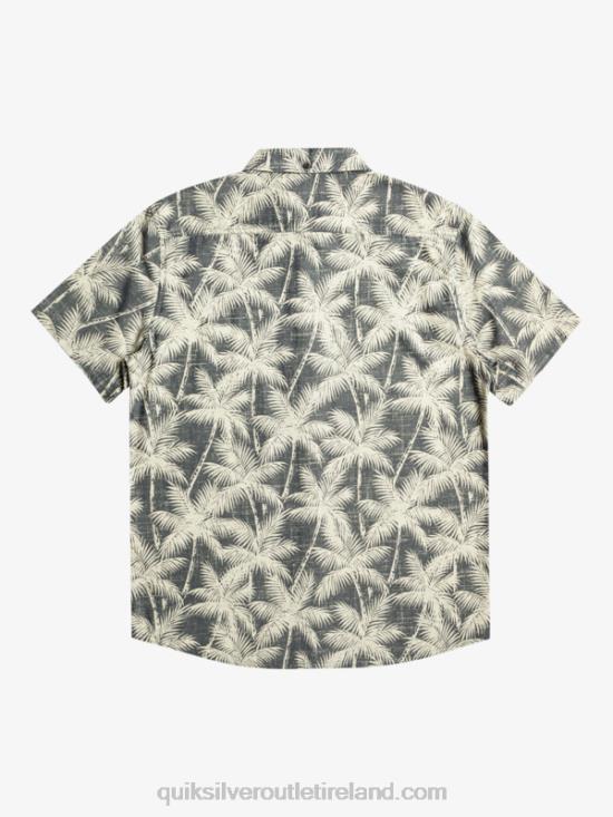 Men Quiksilver Fleeting Moment Short Sleeve Shirt N02TD995 navy fleeting moment