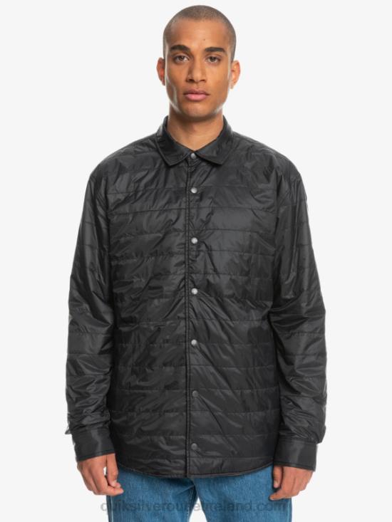 Men Quiksilver Free Climb Insulated Reversible Flannel Shirt N02TD1703 phantom free climb