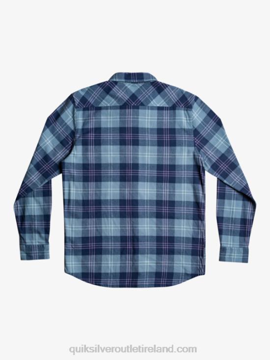 Men Quiksilver Harelaw Stretch Long Sleeve Shirt N02TD1509 provencial blue harelaw