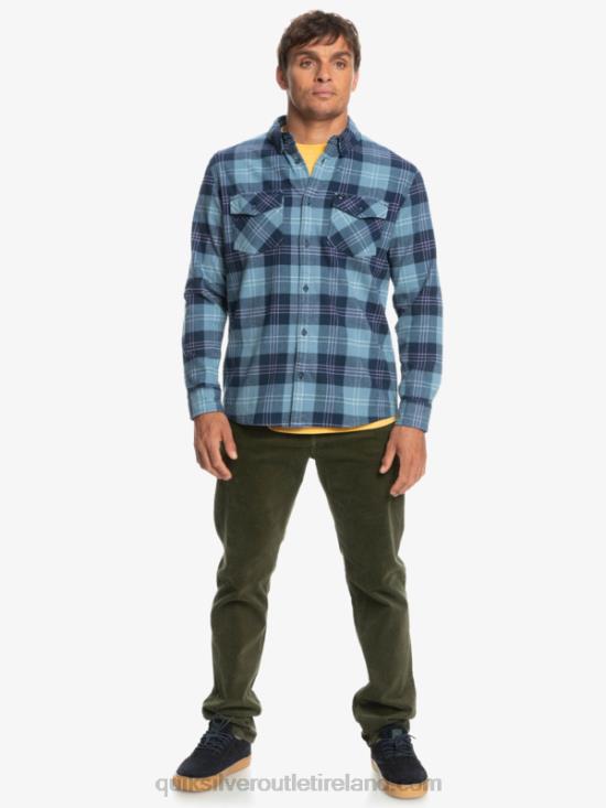 Men Quiksilver Harelaw Stretch Long Sleeve Shirt N02TD1509 provencial blue harelaw