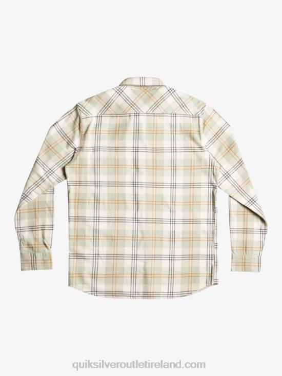 Men Quiksilver Harelaw Stretch Long Sleeve Shirt N02TD1510 desert sage harelaw