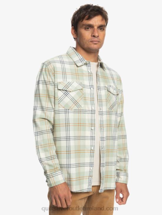 Men Quiksilver Harelaw Stretch Long Sleeve Shirt N02TD1510 desert sage harelaw