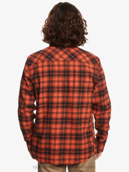 Men Quiksilver Hatton Long Sleeve Shirt N02TD1559 burnt ochre hatton