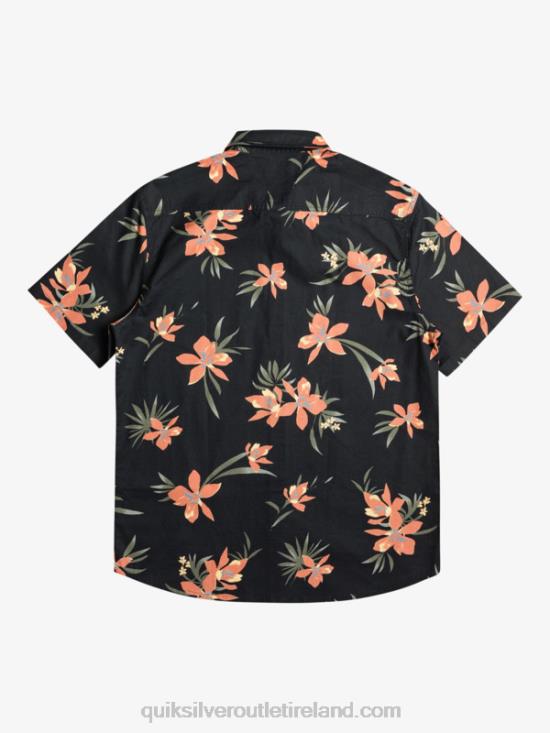 Men Quiksilver Holidazed Short Sleeve Shirt N02TD1087 black holidazed