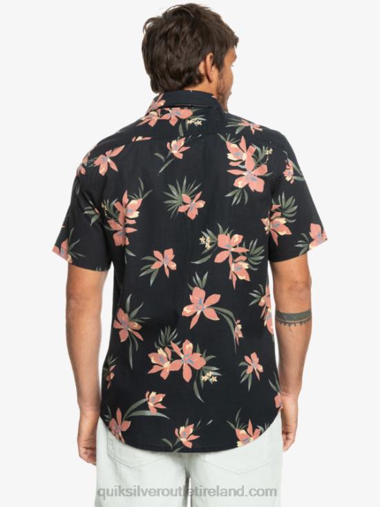 Men Quiksilver Holidazed Short Sleeve Shirt N02TD1087 black holidazed
