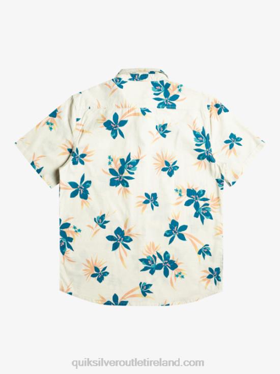 Men Quiksilver Holidazed Short Sleeve Shirt N02TD1088 birch holidazed