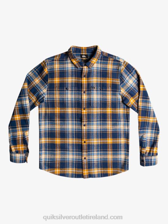 Men Quiksilver Intrepide Explorer Long Sleeve Flannel Shirt N02TD1770 insignia blue intrepid