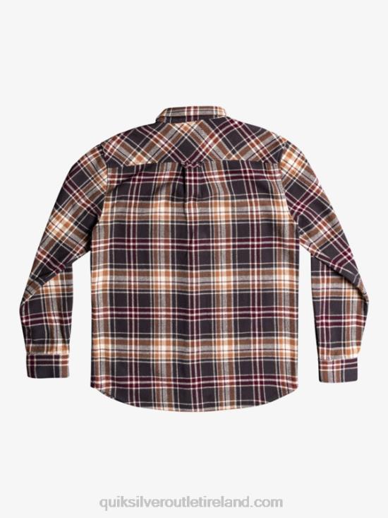Men Quiksilver Intrepide Explorer Long Sleeve Flannel Shirt N02TD1771 phantom intrepid