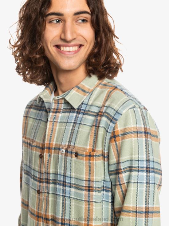 Men Quiksilver Intrepide Explorer Long Sleeve Flannel Shirt N02TD1772 desert sage intrepid