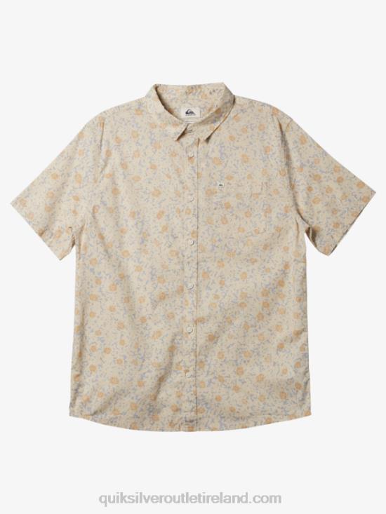 Men Quiksilver Mellow Fuzz Short Sleeve Shirt N02TD1232 birch mellow fuzz