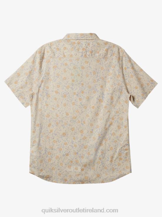 Men Quiksilver Mellow Fuzz Short Sleeve Shirt N02TD1232 birch mellow fuzz