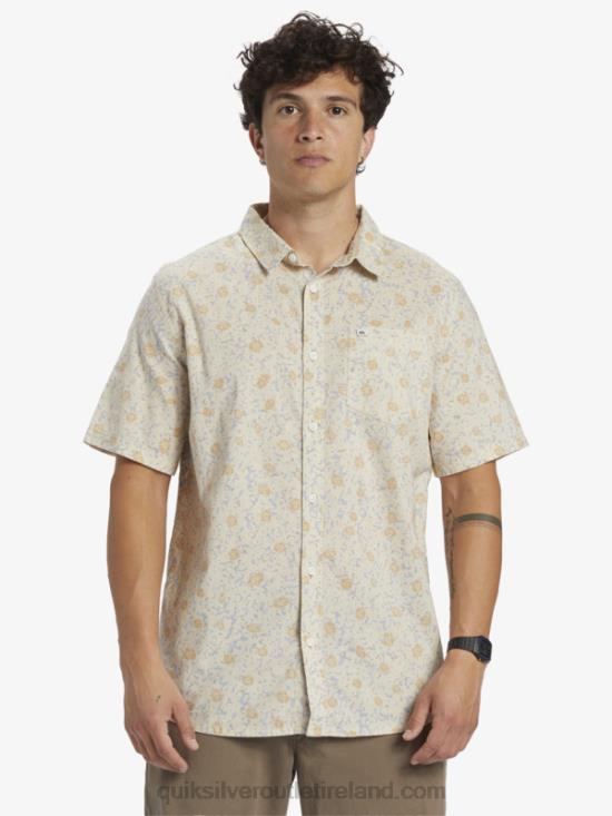 Men Quiksilver Mellow Fuzz Short Sleeve Shirt N02TD1232 birch mellow fuzz