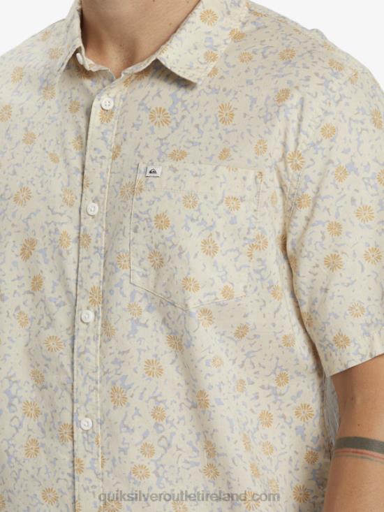 Men Quiksilver Mellow Fuzz Short Sleeve Shirt N02TD1232 birch mellow fuzz