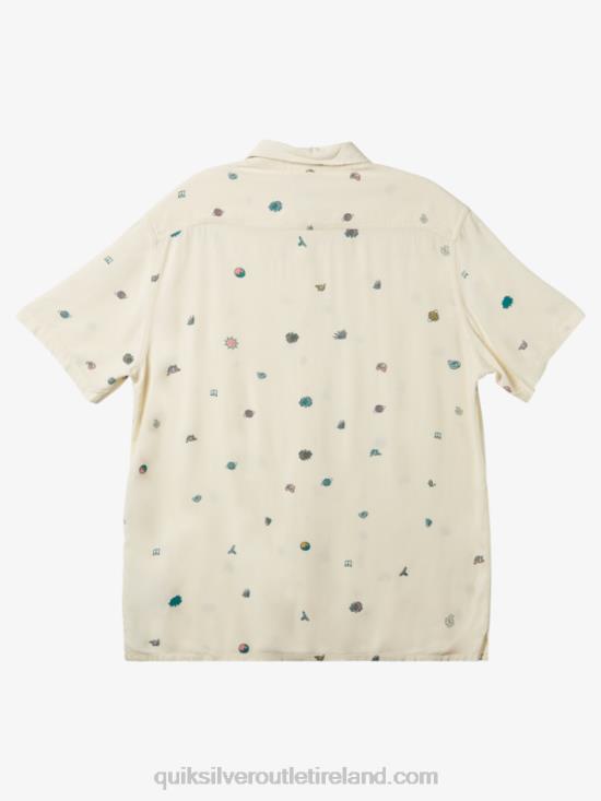 Men Quiksilver Minimark Short Sleeve Shirt N02TD1226 birch minimark