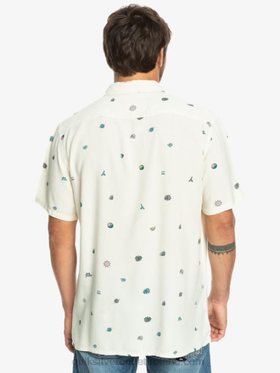 Men Quiksilver Minimark Short Sleeve Shirt N02TD1226 birch minimark