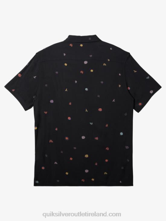 Men Quiksilver Minimark Short Sleeve Shirt N02TD1227 tarmac minimark