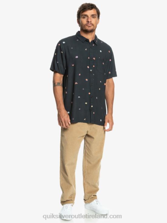 Men Quiksilver Minimark Short Sleeve Shirt N02TD1227 tarmac minimark