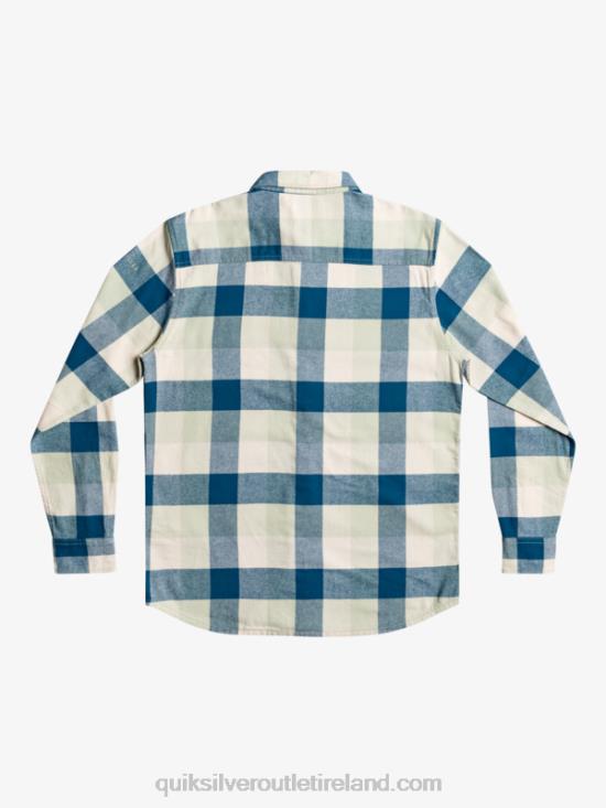 Men Quiksilver Motherfly Long Sleeve Flannel Shirt N02TD1573 desert sage motherfly