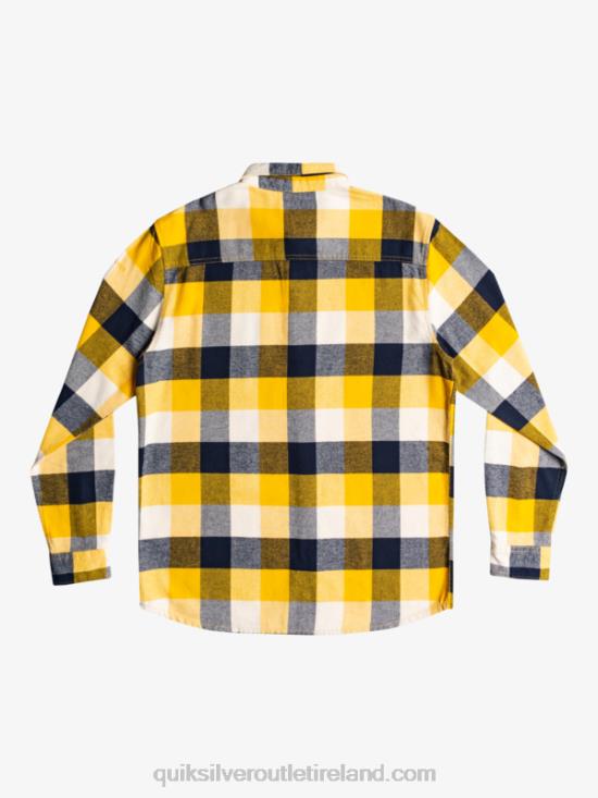 Men Quiksilver Motherfly Long Sleeve Flannel Shirt N02TD1575 birch motherfly 223
