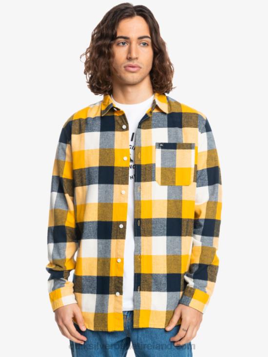 Men Quiksilver Motherfly Long Sleeve Flannel Shirt N02TD1575 birch motherfly 223