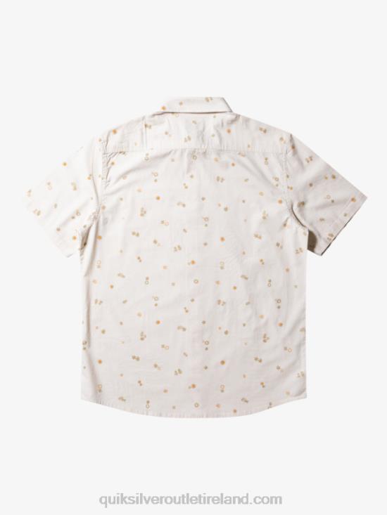 Men Quiksilver Peaceful Rave Short Sleeve Shirt N02TD590 birch peaceful rave ss