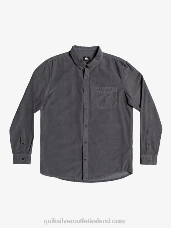 Men Quiksilver Smoke Trail Long Sleeve Shirt N02TD1223 iron gate