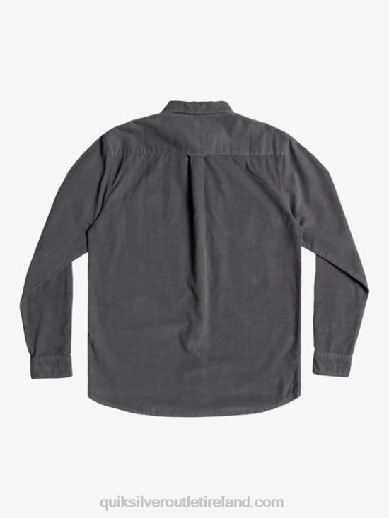 Men Quiksilver Smoke Trail Long Sleeve Shirt N02TD1223 iron gate