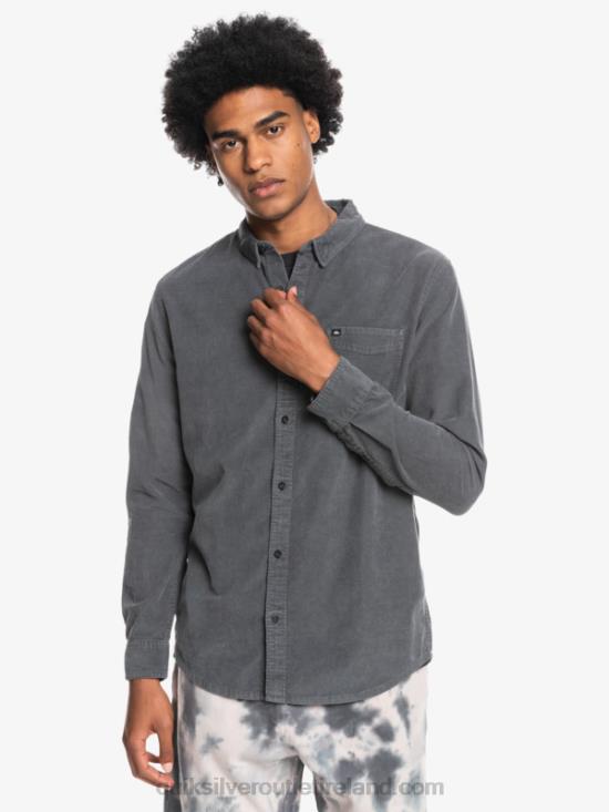 Men Quiksilver Smoke Trail Long Sleeve Shirt N02TD1223 iron gate