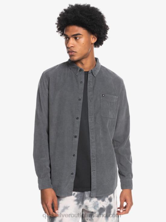 Men Quiksilver Smoke Trail Long Sleeve Shirt N02TD1223 iron gate