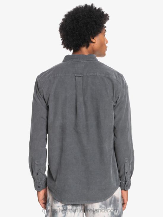 Men Quiksilver Smoke Trail Long Sleeve Shirt N02TD1223 iron gate