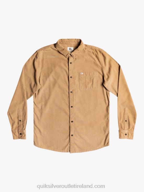 Men Quiksilver Smoke Trail Long Sleeve Shirt N02TD1224 tannin
