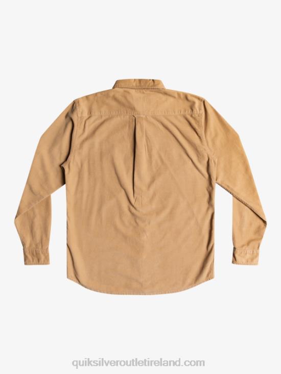 Men Quiksilver Smoke Trail Long Sleeve Shirt N02TD1224 tannin