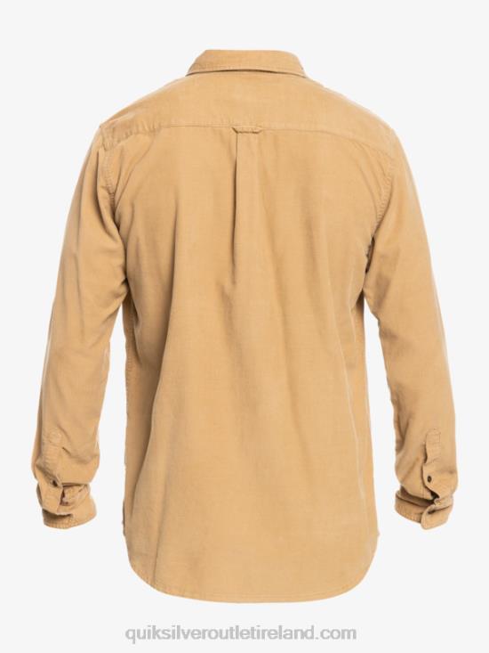 Men Quiksilver Smoke Trail Long Sleeve Shirt N02TD1224 tannin