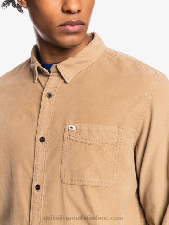 Men Quiksilver Smoke Trail Long Sleeve Shirt N02TD1224 tannin