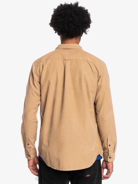 Men Quiksilver Smoke Trail Long Sleeve Shirt N02TD1224 tannin