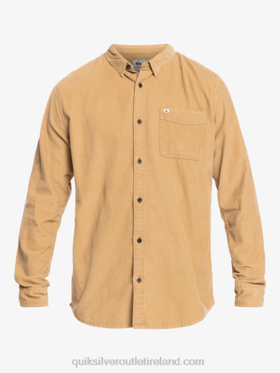 Men Quiksilver Smoke Trail Long Sleeve Shirt N02TD1224 tannin
