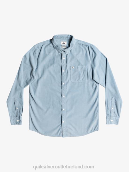 Men Quiksilver Smoke Trail Long Sleeve Shirt N02TD1225 ashley blue