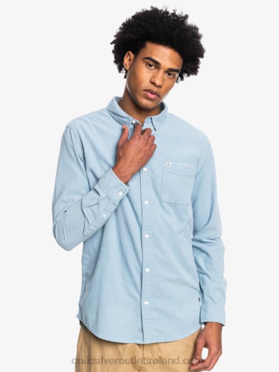 Men Quiksilver Smoke Trail Long Sleeve Shirt N02TD1225 ashley blue