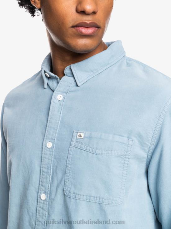 Men Quiksilver Smoke Trail Long Sleeve Shirt N02TD1225 ashley blue