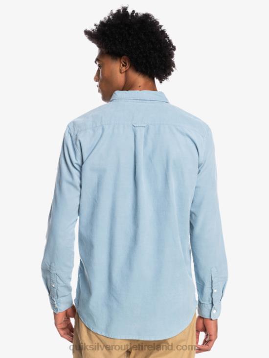 Men Quiksilver Smoke Trail Long Sleeve Shirt N02TD1225 ashley blue
