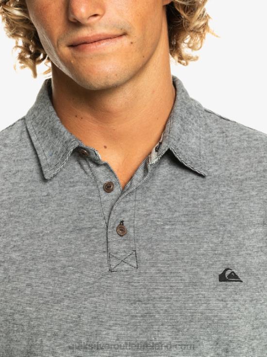 Men Quiksilver Sunset Cruise Short Sleeve Polo Shirt N02TD476 black