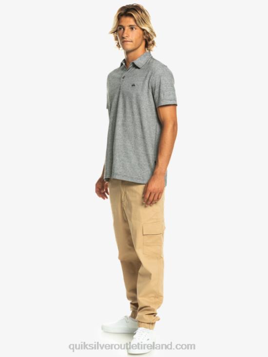Men Quiksilver Sunset Cruise Short Sleeve Polo Shirt N02TD476 black