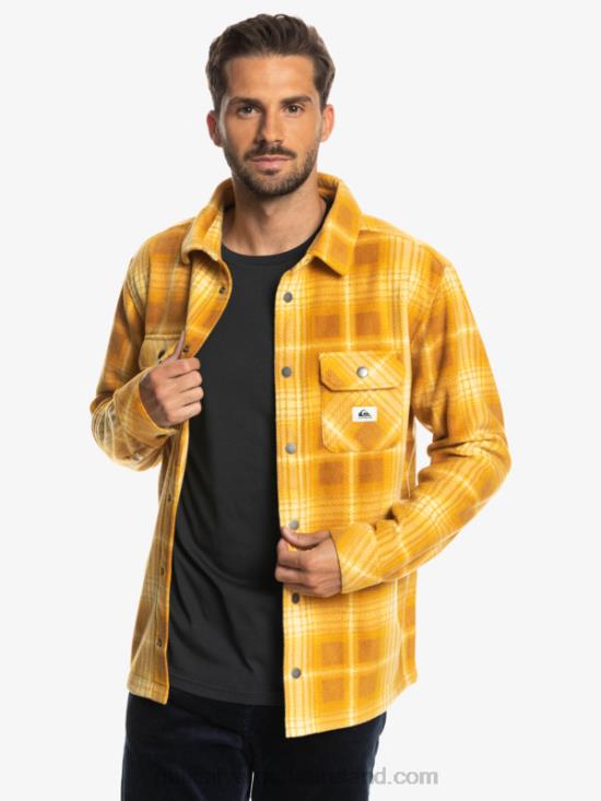 Men Quiksilver Surf Days Long Sleeve Flannel Shirt N02TD1555 brown sugar shadowplaid