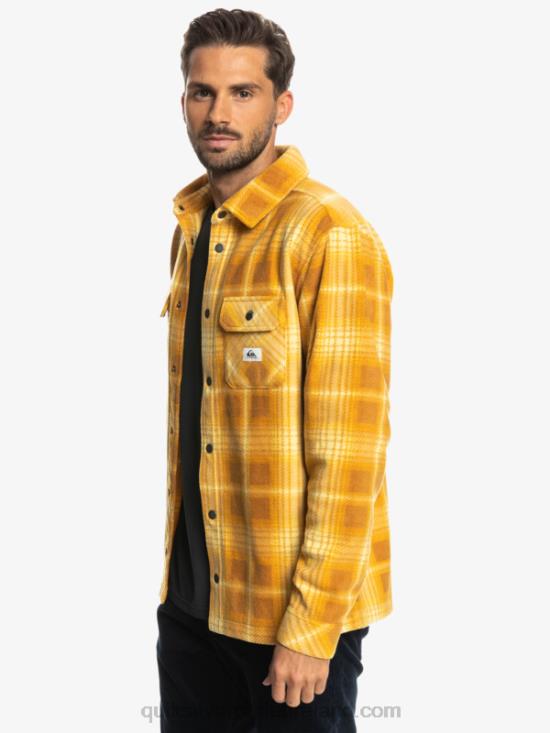 Men Quiksilver Surf Days Long Sleeve Flannel Shirt N02TD1555 brown sugar shadowplaid