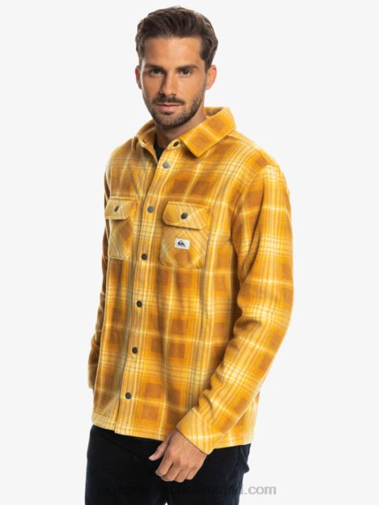 Men Quiksilver Surf Days Long Sleeve Flannel Shirt N02TD1555 brown sugar shadowplaid